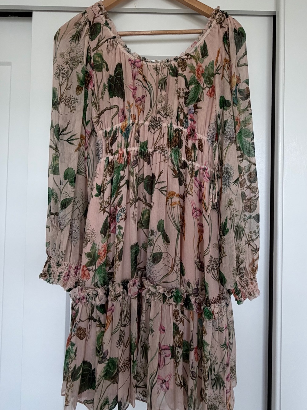 Cara Cara Lydia Chiffon Mini Dress - 100% Silk